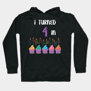 I Turned 4 In Quarantine funny birthday idea T-shirt Hoodie